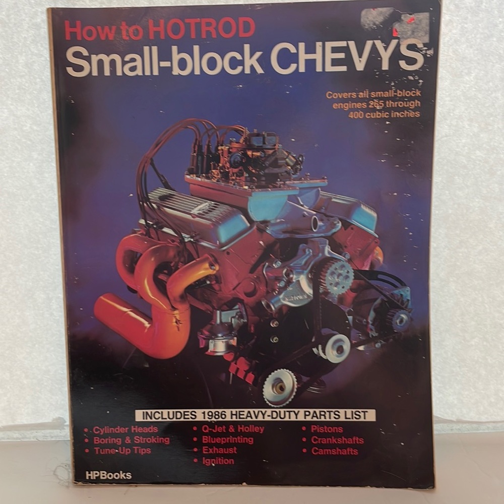How to hotrod small block Chevy’s hp books included 1986 heavy duty parts list